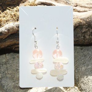 Ocean Tumbled Hand Crafted Sea Glass Earrings